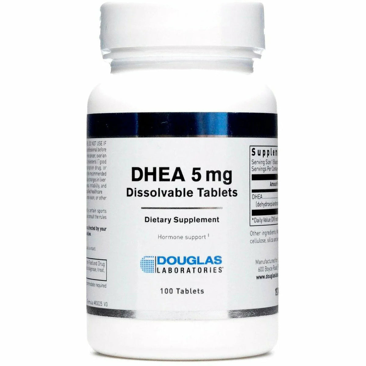 DHEA 5 mg 100 Dissolvable Tabs W3405