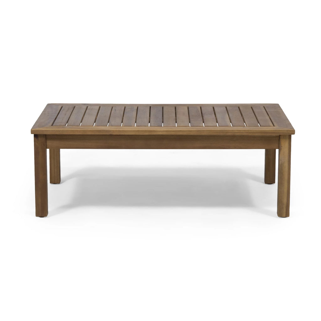 Teak and Gray Outdoor Loveseat Set P679536