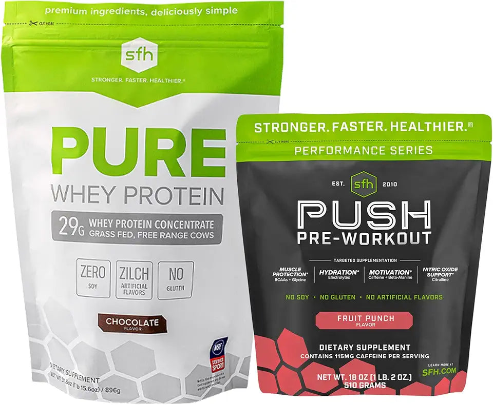 Chocolate Protein and Pre-Workout Powder A343