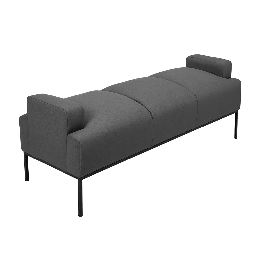 PU Leather Ottoman with Metal Frame K67343