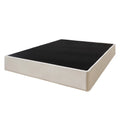 Wood Box Spring Mattress Foundation 8" Queen Beige C715363
