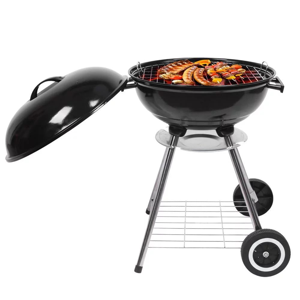 18" Portable Charcoal Grill with Wheels L724066