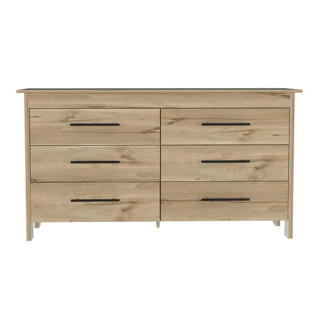 6 Drawer Engineered Wood Double Dresser W69112