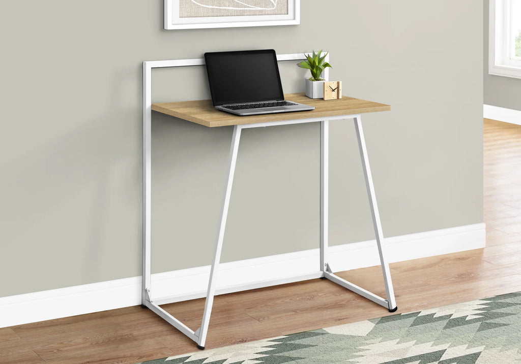 Small Wood-Look Metal Computer Desk I330