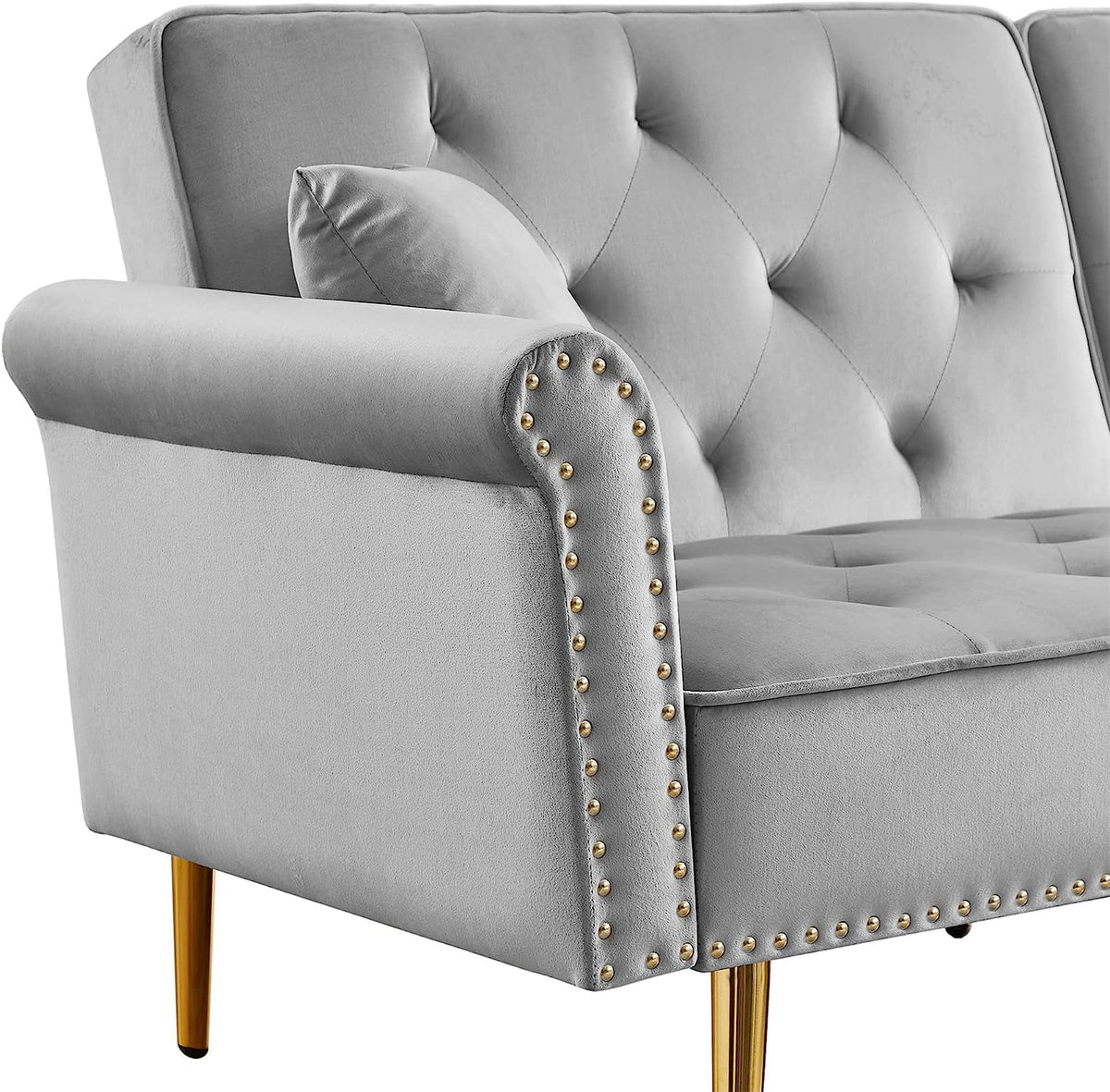 L-Shaped Sectional Sofa with Recliner and Movable Ottoman R9801