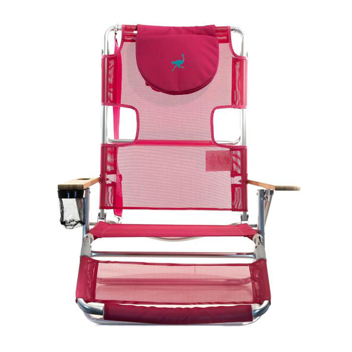 Pink 16" Tall Reclining Beach Chair 4 Pack Z858