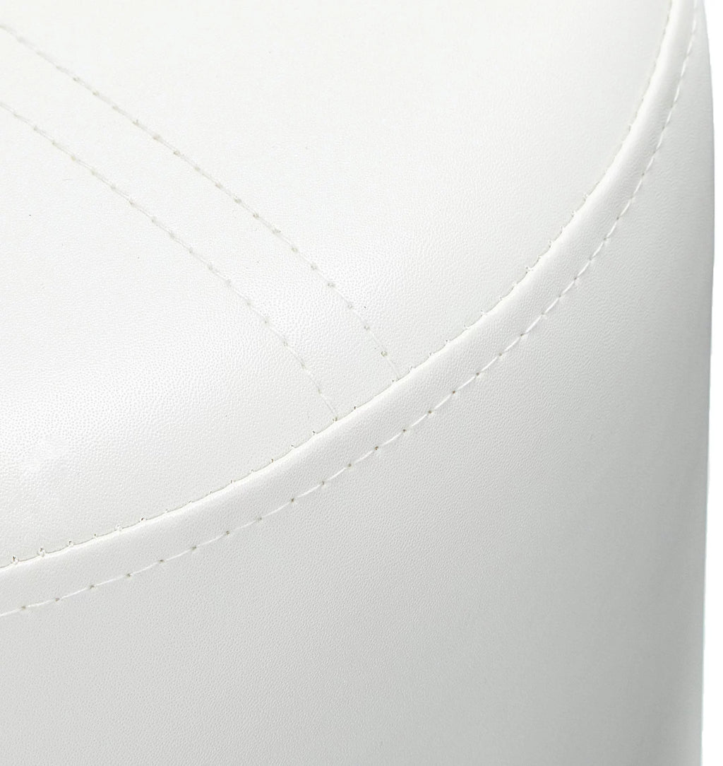 Round Vinyl Ottoman Stool R9828