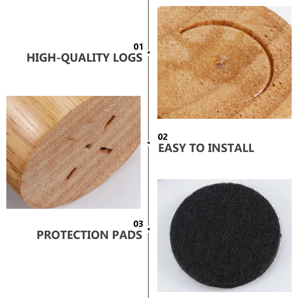 Oak Solid Wood Furniture Legs Q1234