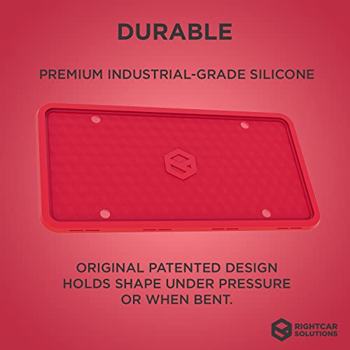 Black Silicone License Plate Frame I3251