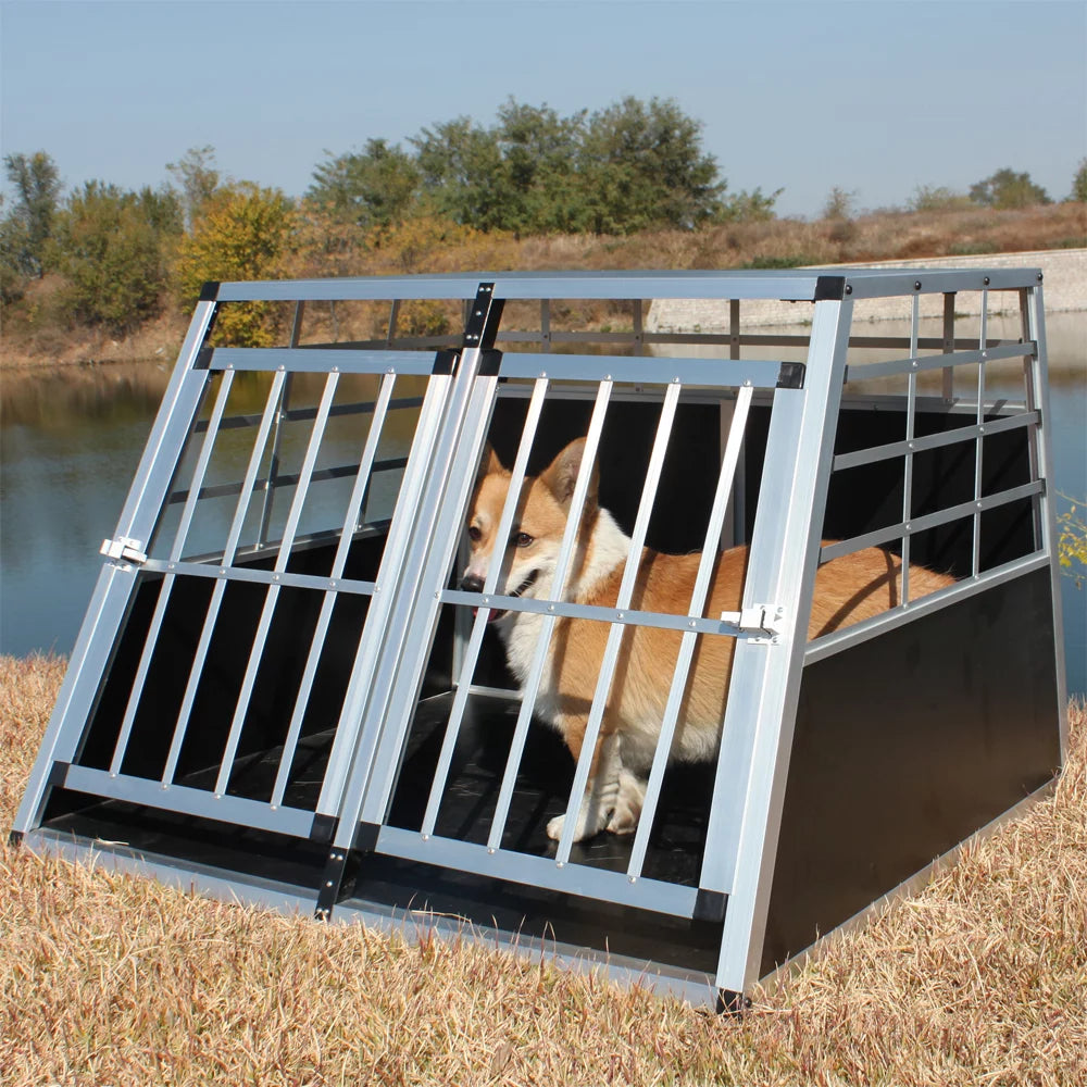 Aluminium Pet Car Transport Cage D330584