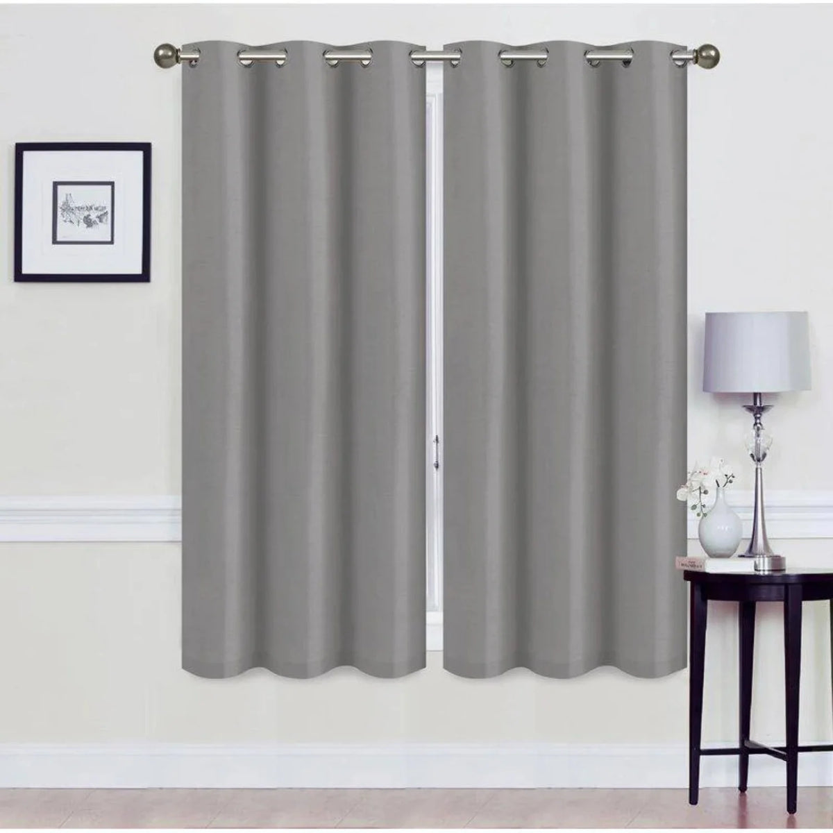Set of 2 Blackout Grommet Curtain Panel B543556