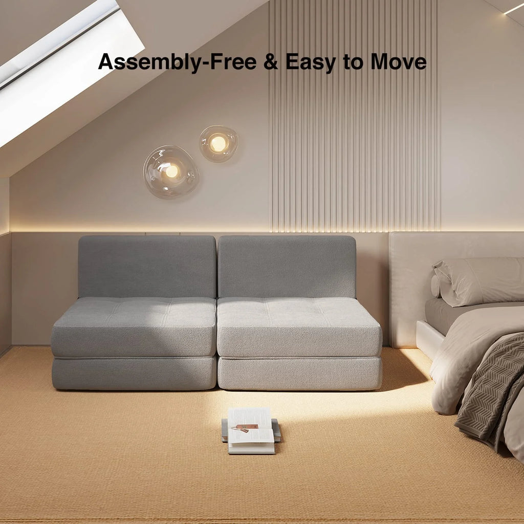 Light Gray Sleeper Sofa Bed A791569