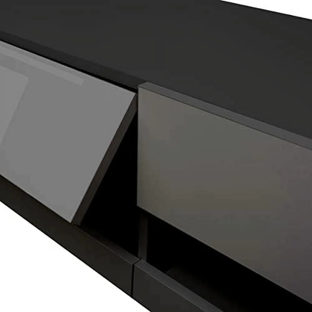 79" Floating TV Stand with 16 Color LEDs 2 Drawers G6832