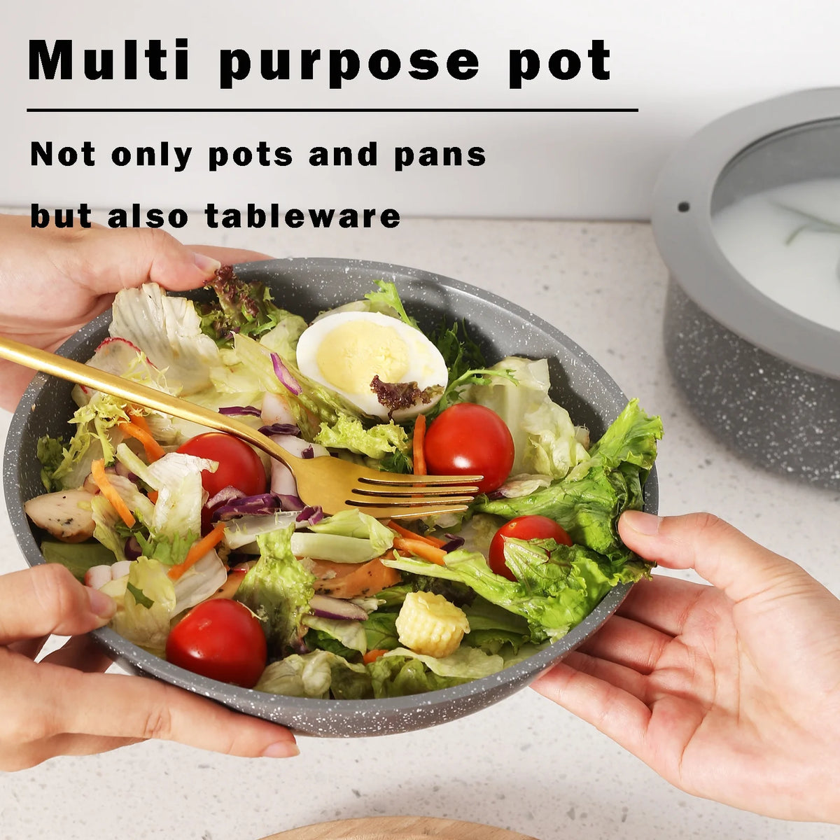 Grey Nonstick Ceramic Cookware Set L285