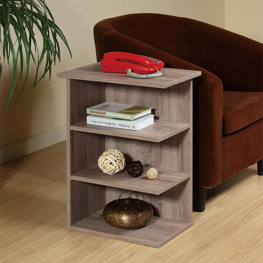 Rustic Grey Oak Chairside End Table B796