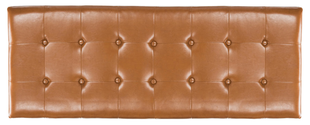 Large Rustic Tufted Storage Bench B918