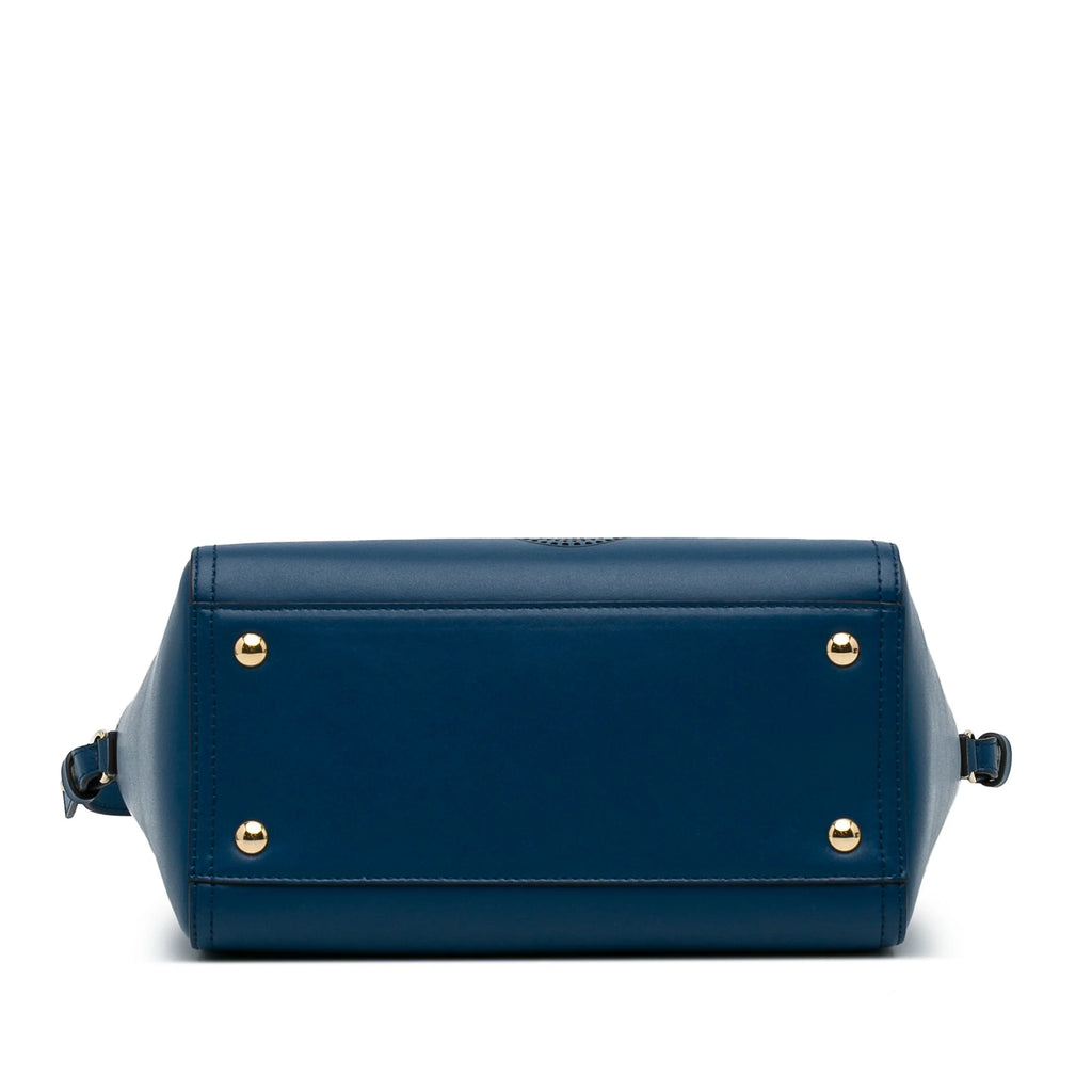 Blue Calf Leather Satchel T625
