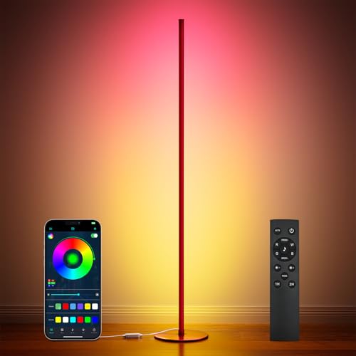 Smart RGB+IC LED Corner Floor Lamp with Remote L339