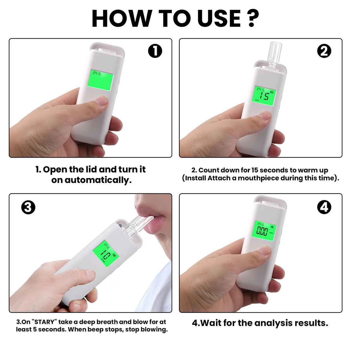 Type-C LCD Display Portable Rechargeable Tester A91765