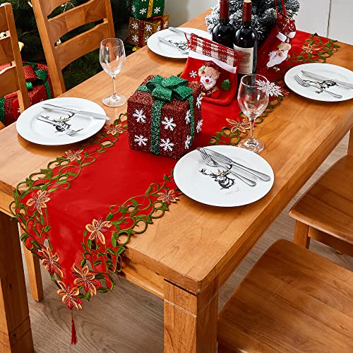 Embroidered Christmas Table Runner 15x69 Inch G994311
