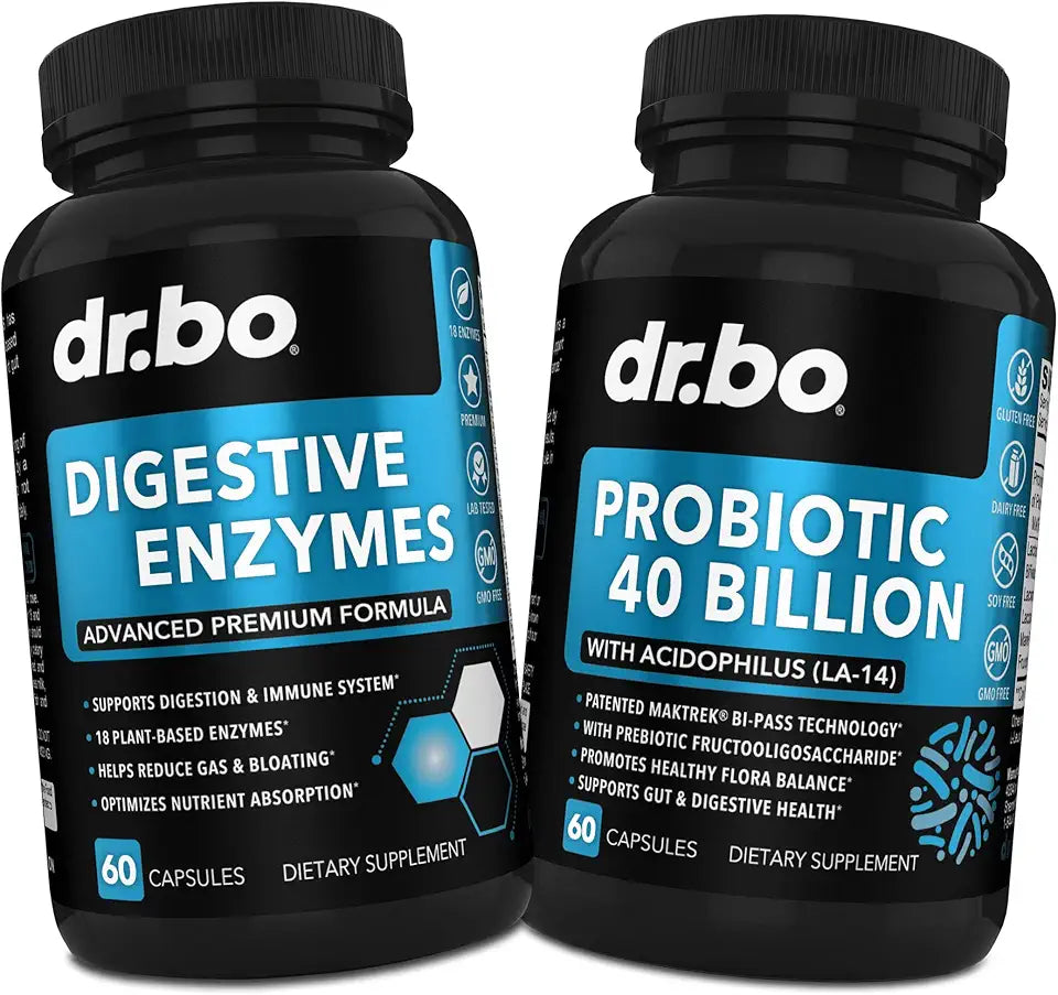 Digestive Enzymes Probiotic 40 Billion CFU Capsules C651