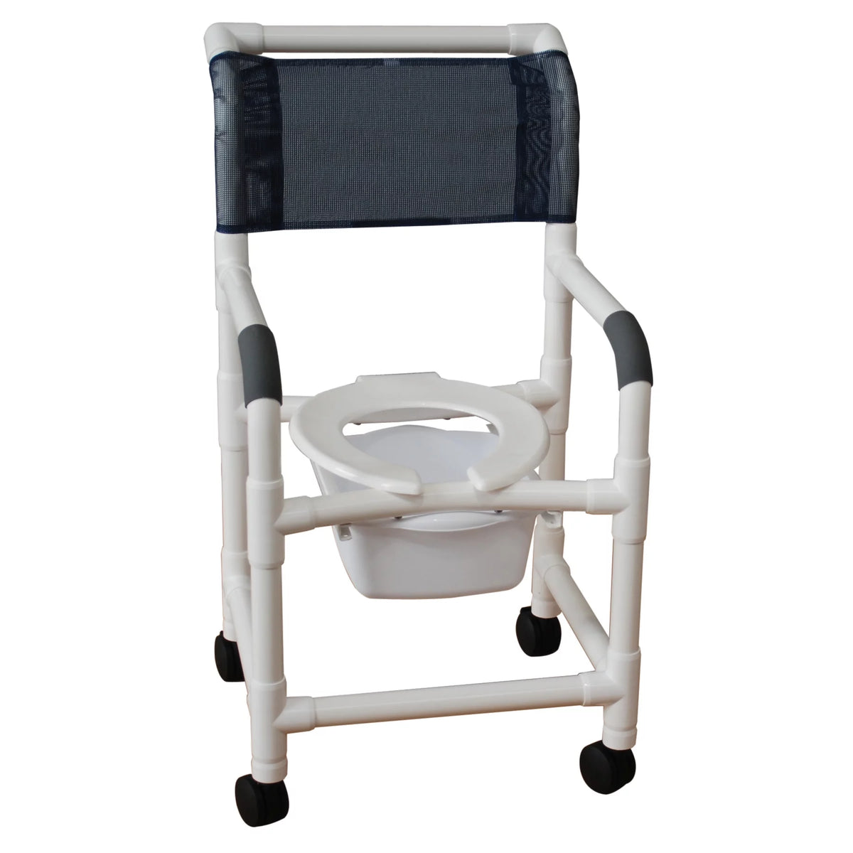 Shower Chair with 10 qt Slide Out Commode Pail J373
