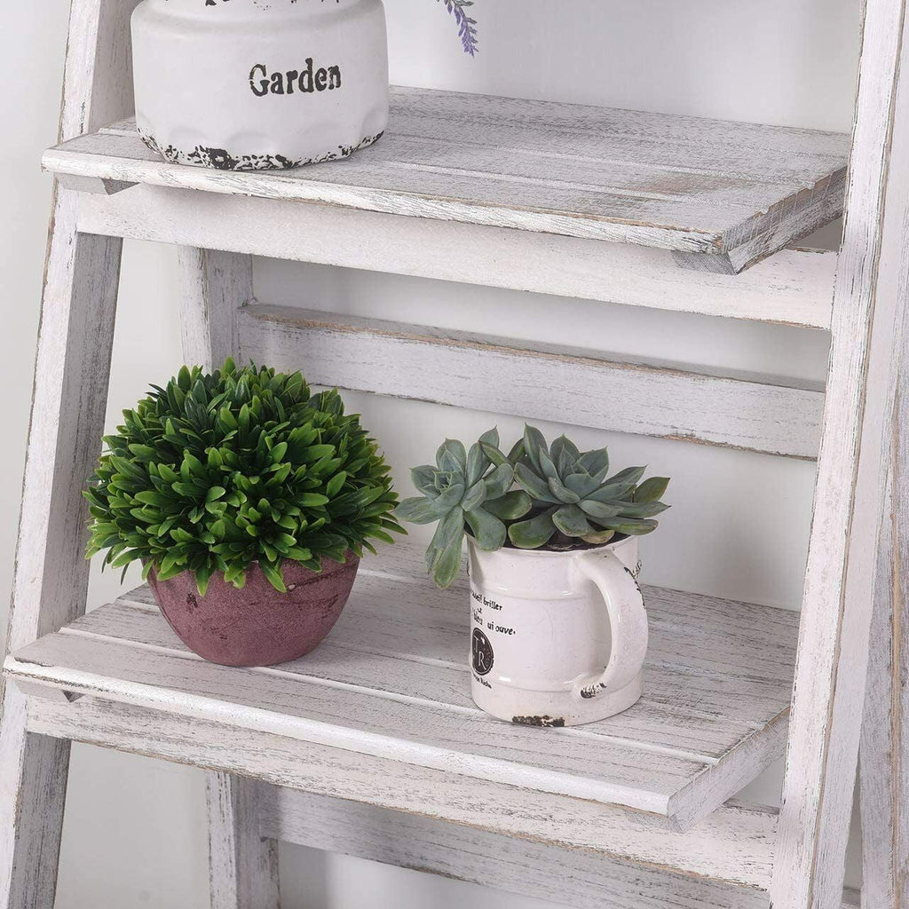 4Tier Wooden Plant Stand Foldable Ladder Shelf R699