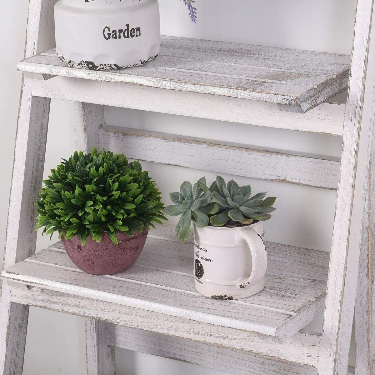 4Tier Wooden Plant Stand Foldable Ladder Shelf R699
