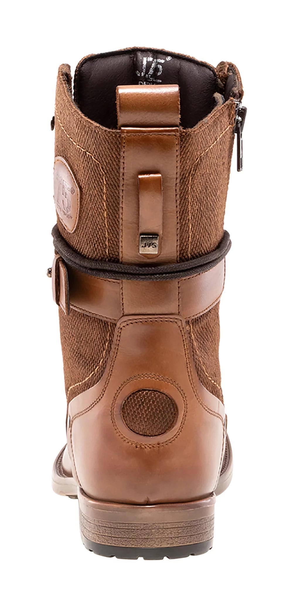 Light Weight Mid-calf Cap-toe Lace-up Combat Boots O415926