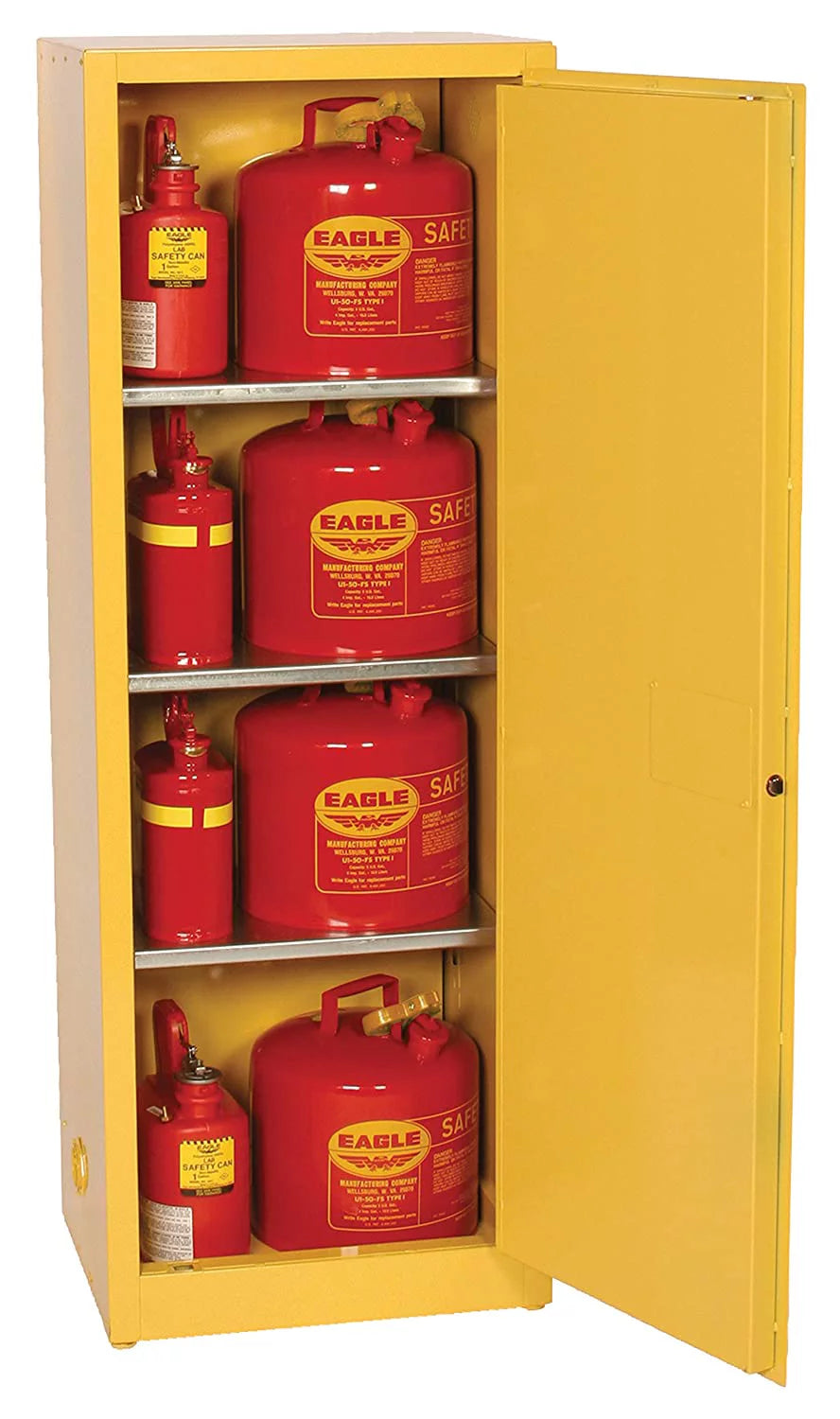 Yellow Flammable Liquid Safety Cabinet S7526