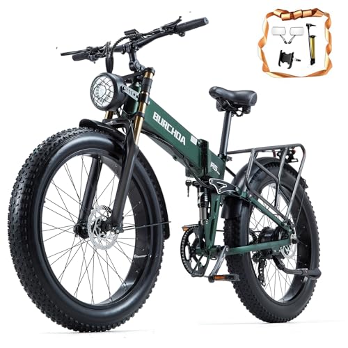 2000W Electric Bike 48V 30AH Removable Battery 26" Fat Tire Full Suspension S700