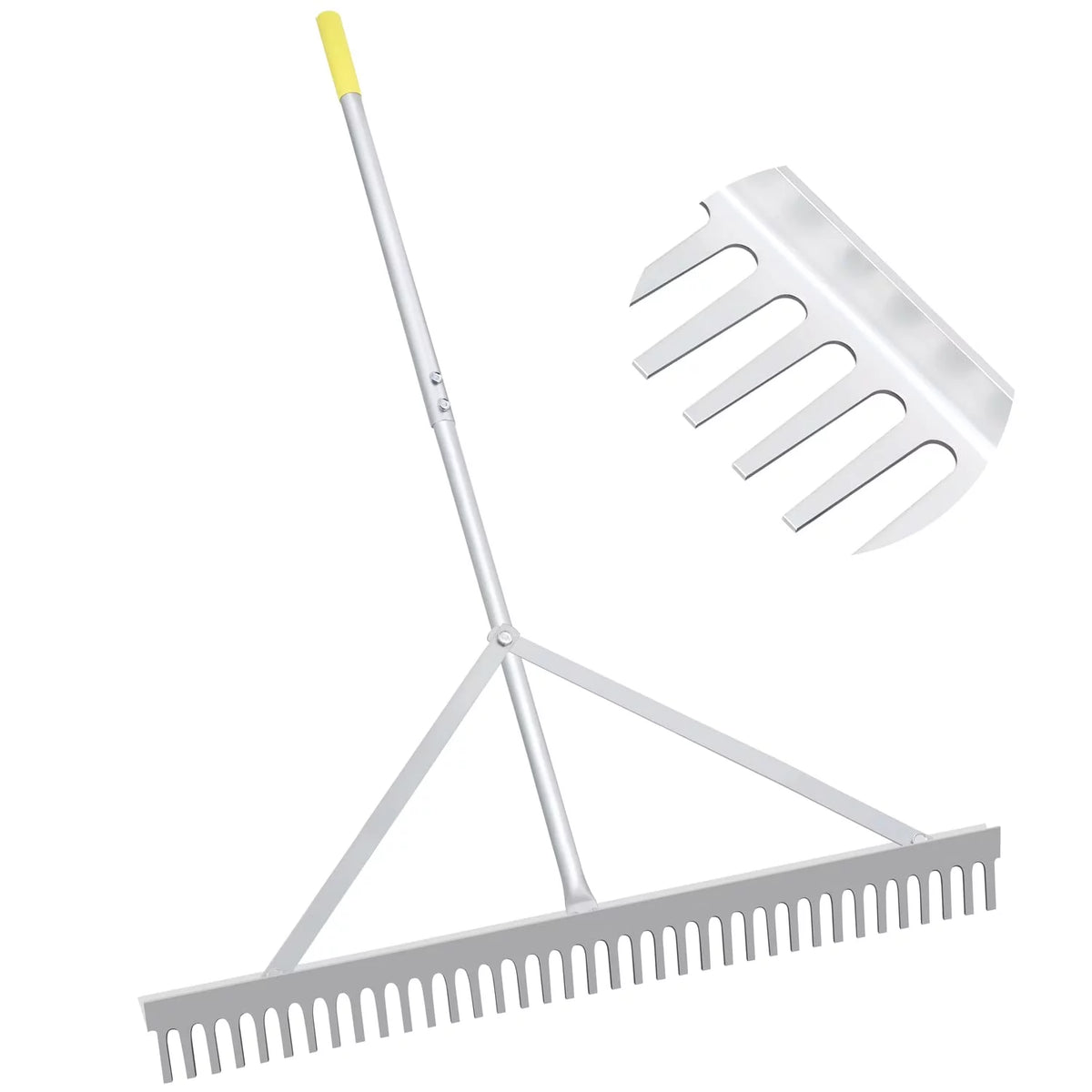36'' Aluminum Landscape Rake with 69'' Handle N4975
