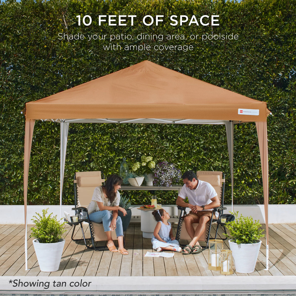10x10ft Pop Up Canopy Tent with Carrying Bag M8523