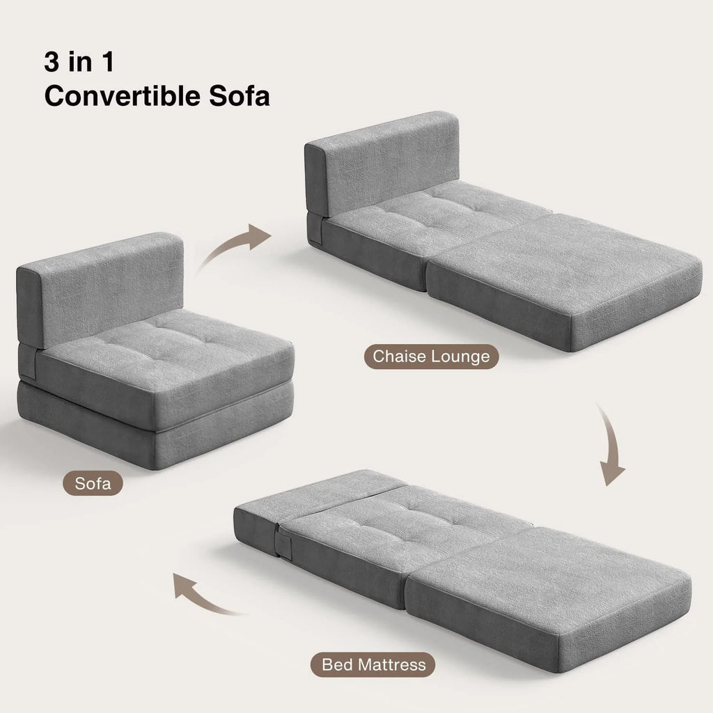 Light Gray Sleeper Sofa Bed A791569