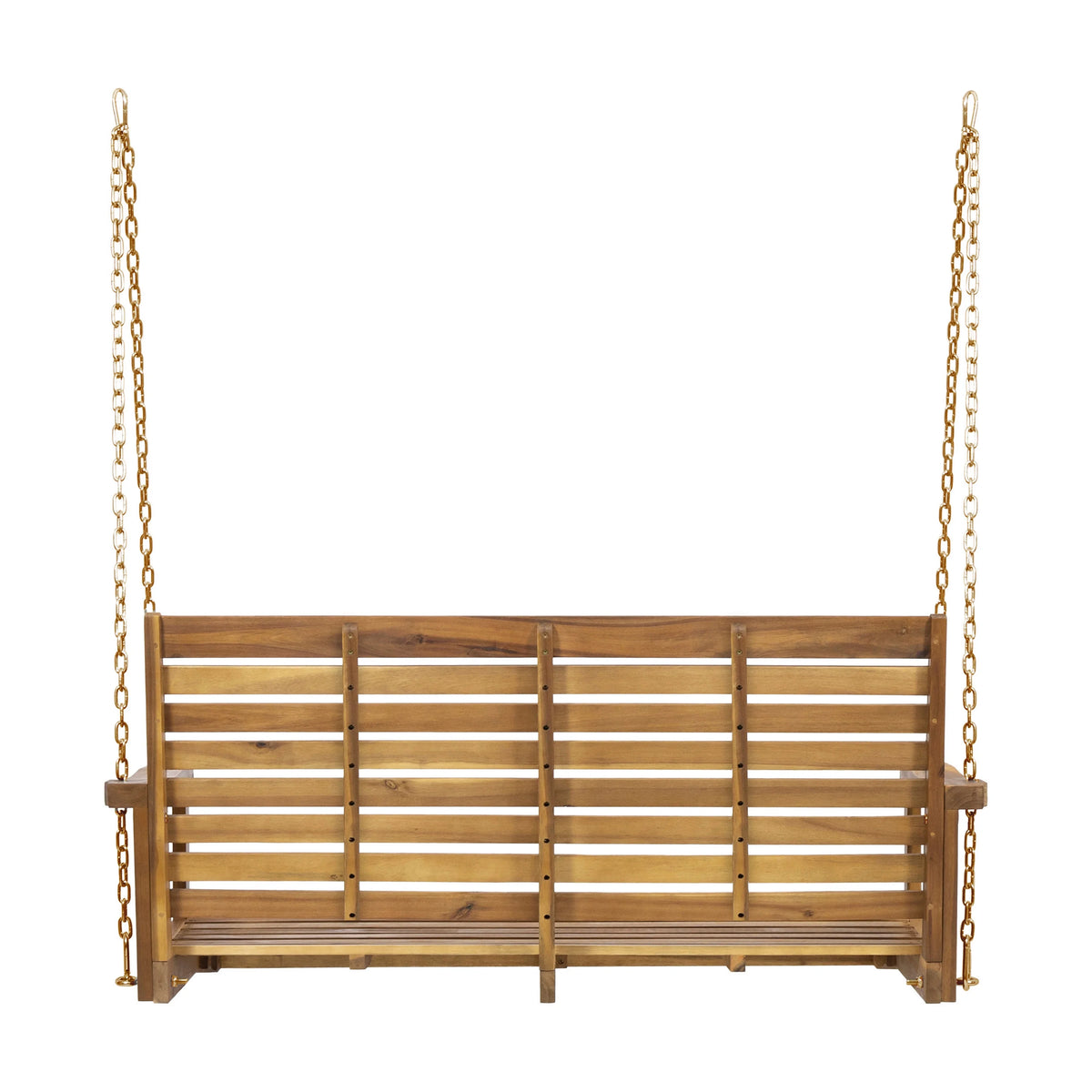 Teak Acacia Wood Porch Swing F8012