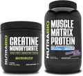 Unflavored Creatine Monohydrate and Confetti Cake Protein Powder Supplement Bundle J341445