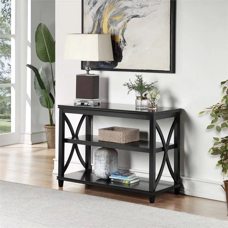 Black Wood Console Table N4598