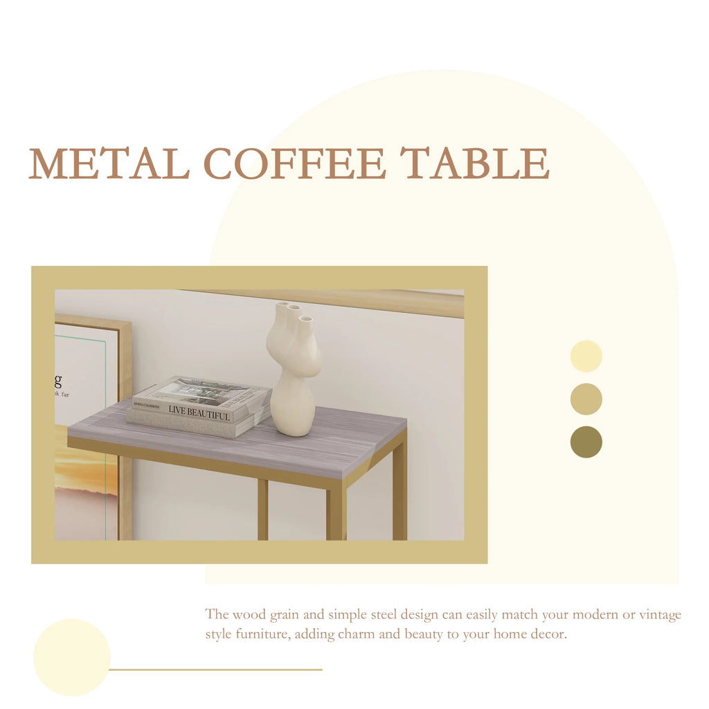 C Shaped Wood Side Table A600