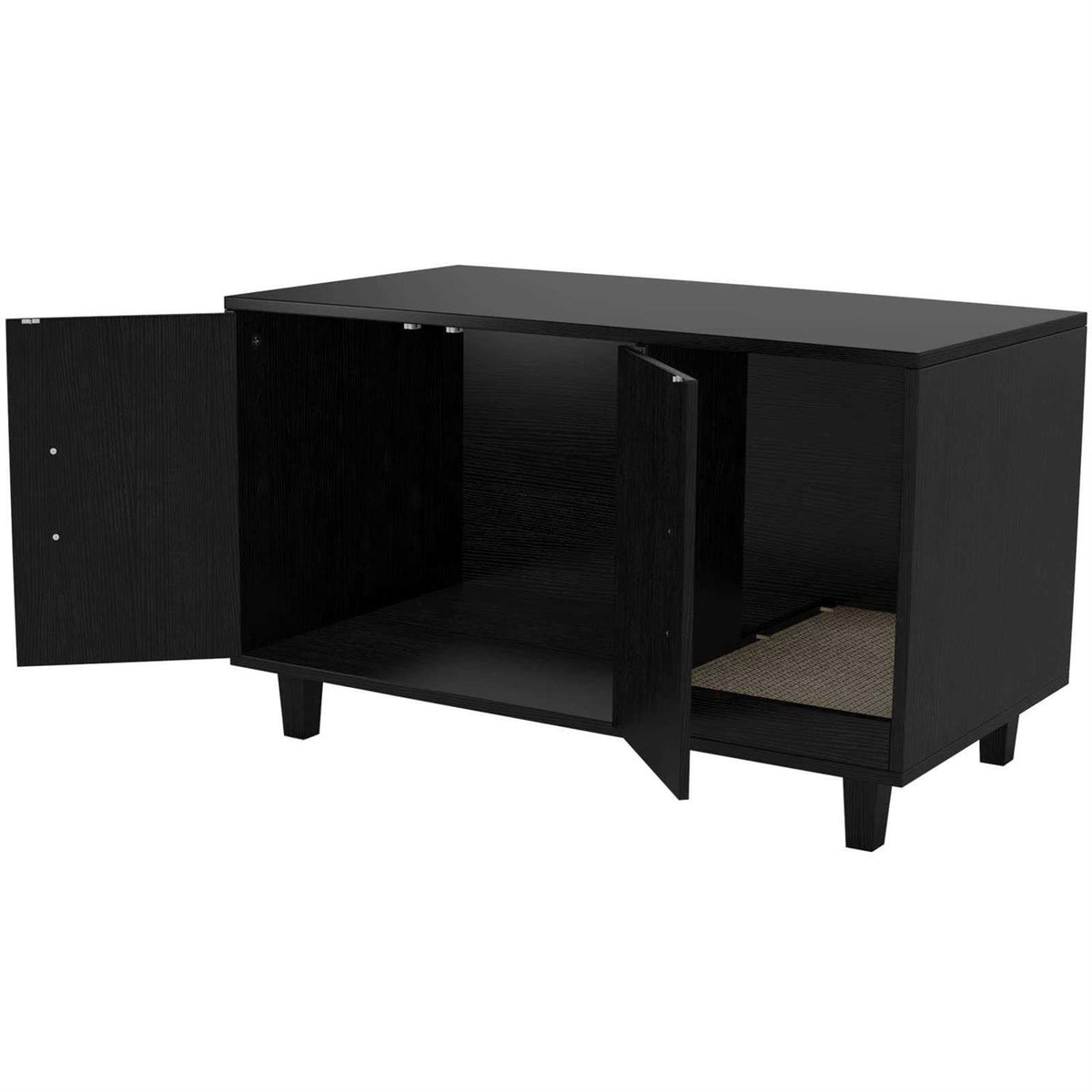 Cat Litter Box Enclosure with Scratch Pad R143