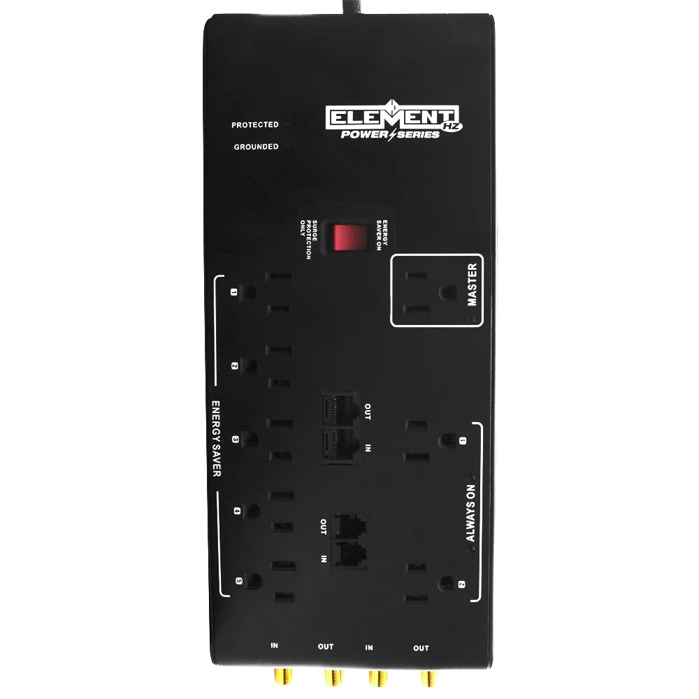 Smart Surge Protector 3600 Joules 8 Outlets 3-Prong Plug R6203