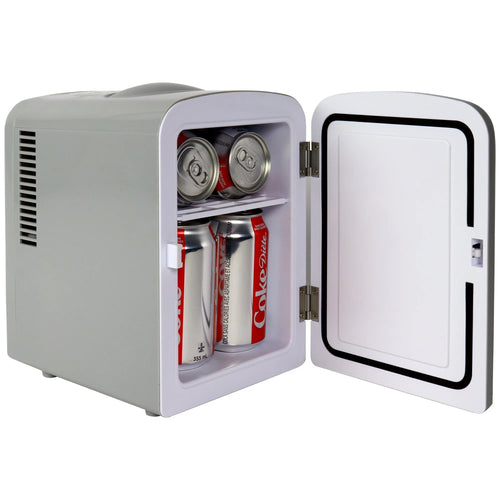 6 Can 4L Mini Electric Cooler Warmer Gray L30582