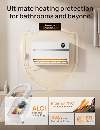 1500W Electric Wall Heater with Thermostat and Remote B743522