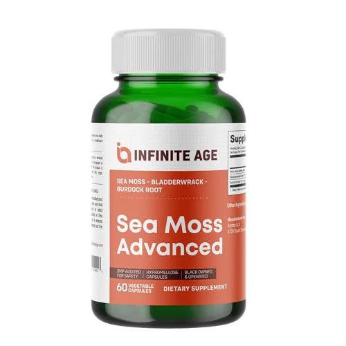 1250mg Sea Moss Advanced Superfood Vegan 60 Capsules G97645