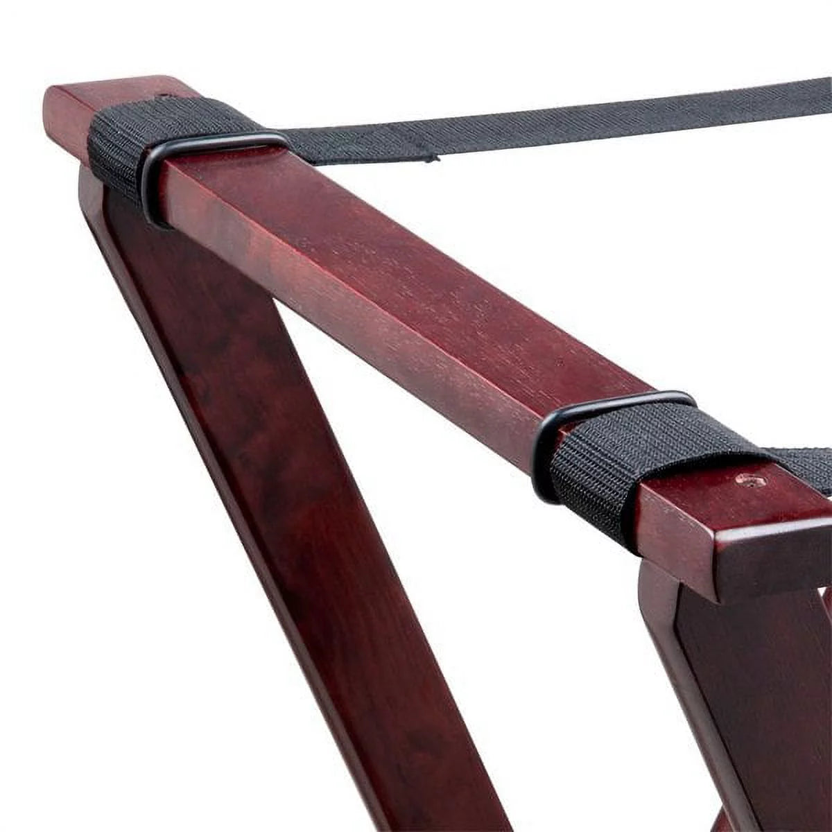 Mahogany Finish Teak Wood Tray Stand Z7369