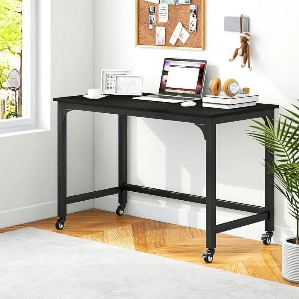 48" Mobile Computer Desk with 4 Casters V8190