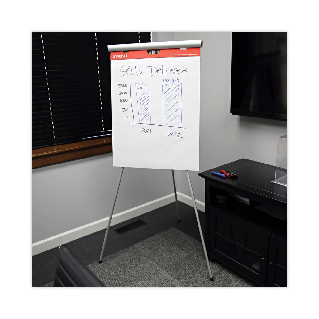 Sugarcane Based Easel Pads, Unruled, 27 x 34, White, 50 Sheets T287
