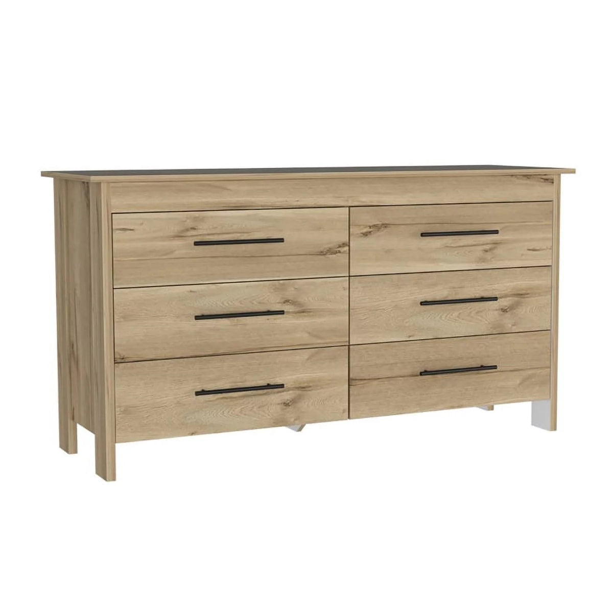6 Drawer Engineered Wood Double Dresser W69112