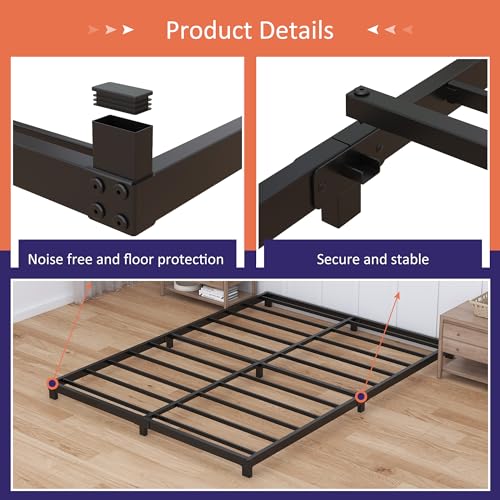 3 Inch Low Profile Full Metal Bed Frame M859640