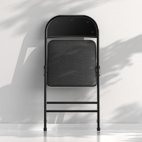 4 Pack Folding Chairs with Padded Cushion and Back K1616