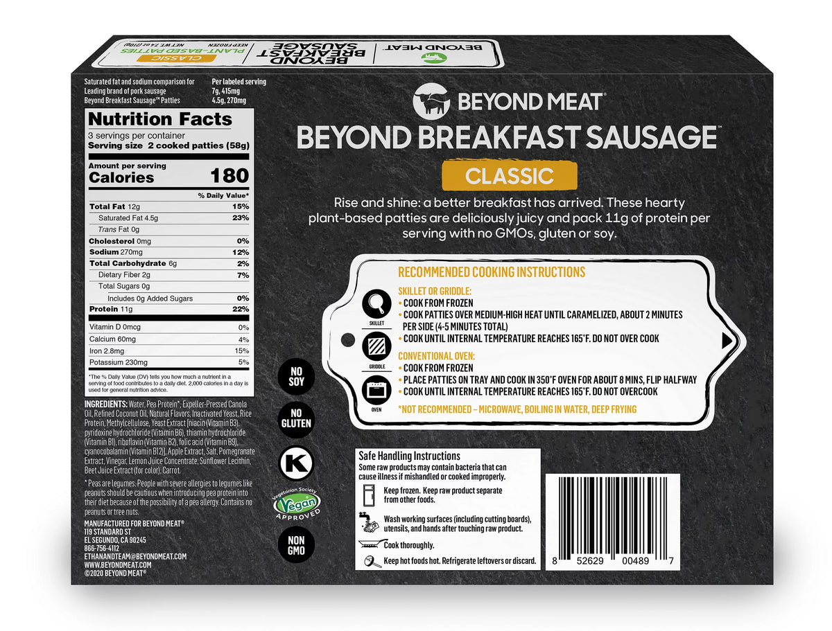 Breakfast Sausage Patty, 7.4 Ounce R556
